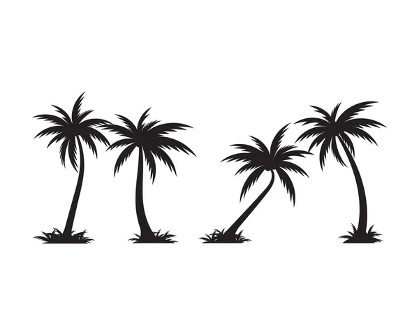 Illustration vectorielle de modèle d'icône de palmier — Image vectorielle