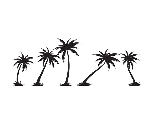 Illustration vectorielle de modèle d'icône de palmier — Image vectorielle