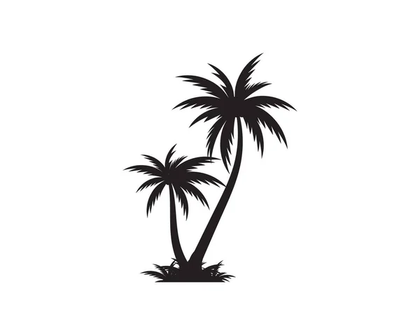 Palm tree ikon sablon vektoros illusztráció — Stock Vector