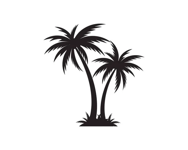 Palm tree ikon sablon vektoros illusztráció — Stock Vector