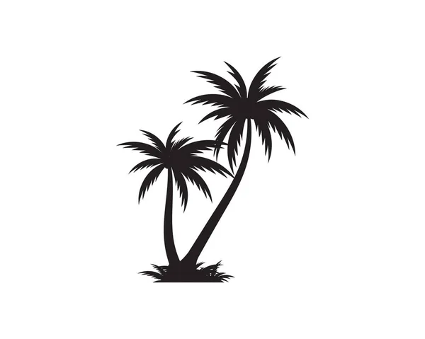 Palm boom pictogram sjabloon vectorillustratie — Stockvector