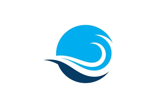 Vand bølge logo Skabelon – Stock-vektor