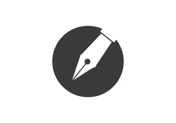Scrittore logo vettoriale — Vettoriale Stock