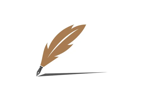 Logotipo del escritor vector — Archivo Imágenes Vectoriales