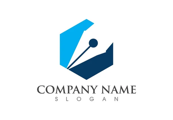 Vetor logotipo do escritor —  Vetores de Stock