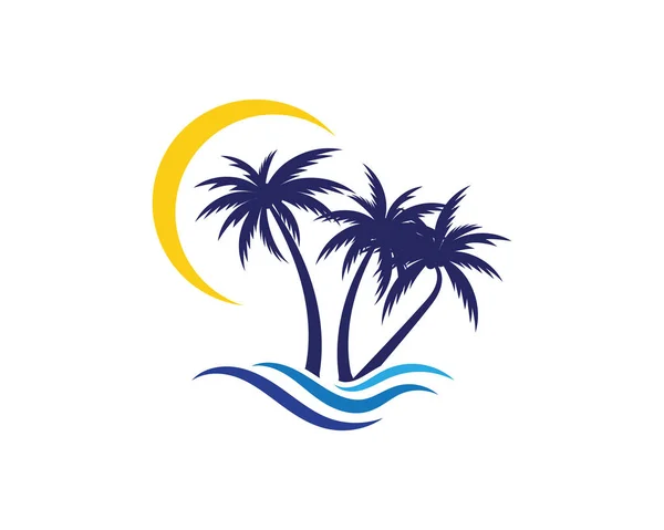 Palma estate logo modello — Vettoriale Stock