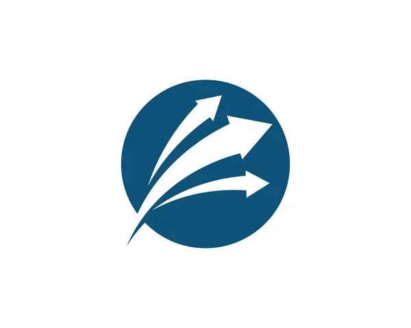 Icono de ilustración de vector de flecha Logo — Vector de stock