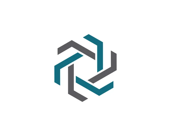 Unternehmen abstrakte Einheit Vektor Logo — Stockvektor
