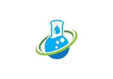 Laboratuvar logo vektör