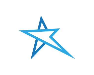 Yıldız Logosu Şablonu vektör illüstrasyon tasarımı