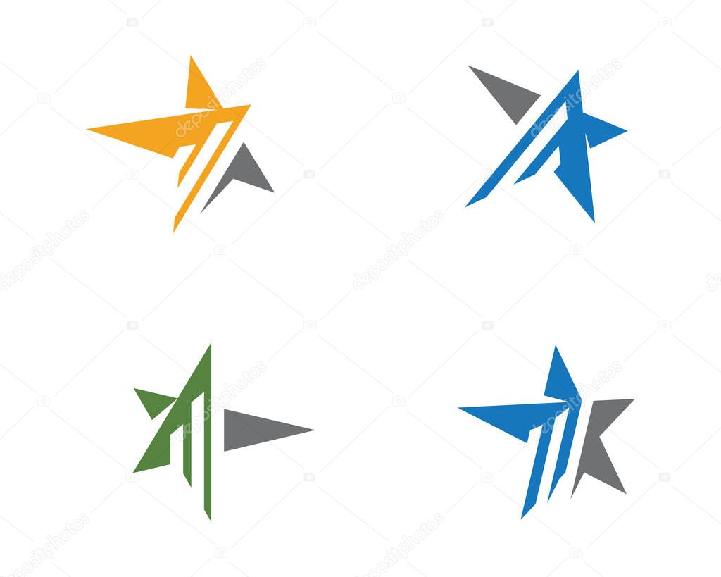 Star Logo Template vector icon illustration design