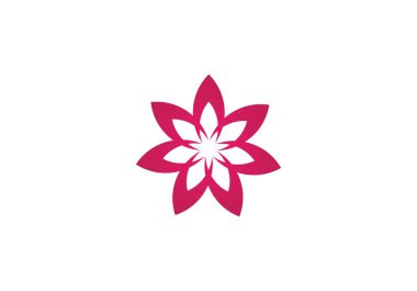 Güzellik Vektörü çiçek tasarımı logo şablonu simgesi