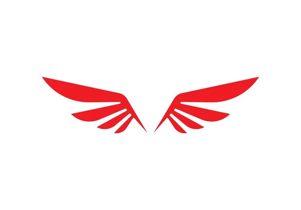 Wing Logo Modello Icona Vettoriale Desig — Vettoriale Stock