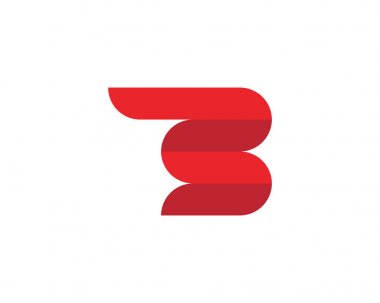 B harfi iş profesyonel logo şablon vektör simgesi