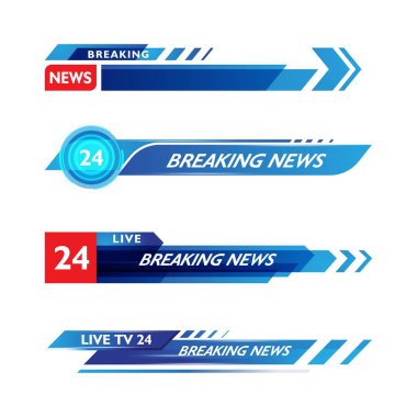 Banner Tv vektör resimleme