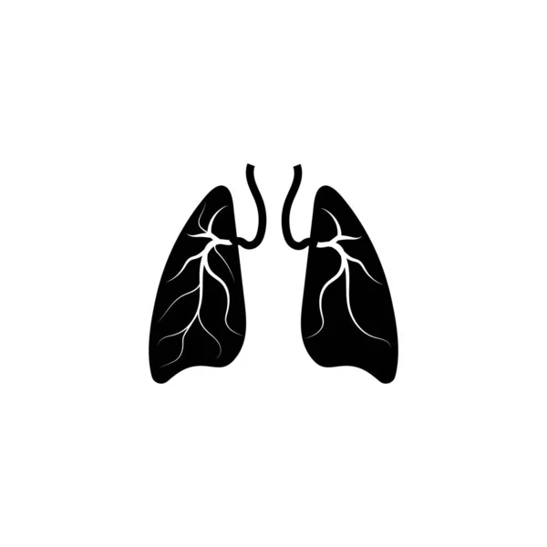Lungen-Vektor Illustration Design Logo — Stockvektor