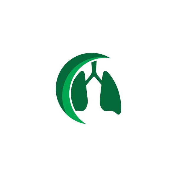 Logo návrhu plicního vektoru — Stockový vektor