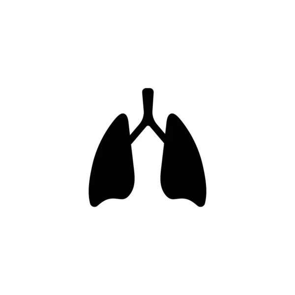 Desenho de ilustração de vetor de pulmão Logotipo — Vetor de Stock