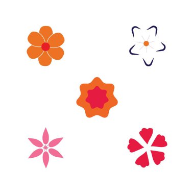 çiçek vektör simge tasarım
