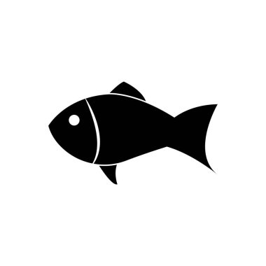 Balık simgesi Vektör İllüstrasyon Tasarımı Logosu