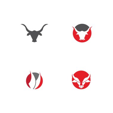 Boynuz simgesi Vektör İllüstrasyon Tasarımı Logosu