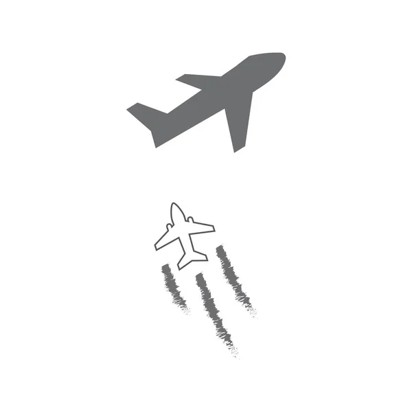 Icono de avión vector ilustración diseño — Vector de stock