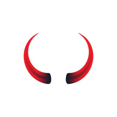 Şeytan boynuzu vektör simgesi
