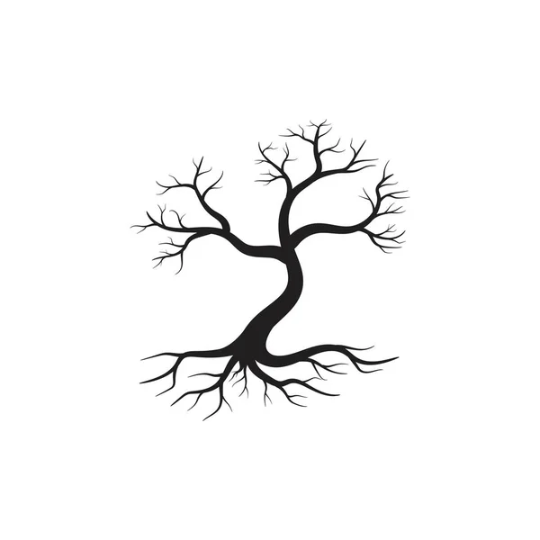 Logos av gröna träd blad ekologi — Stock vektor