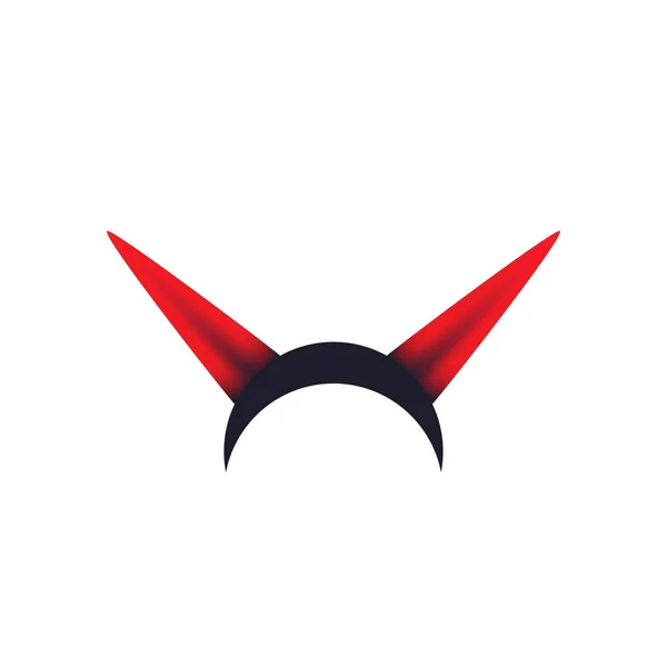 Djävulen horn vektor symbol — Stock vektor