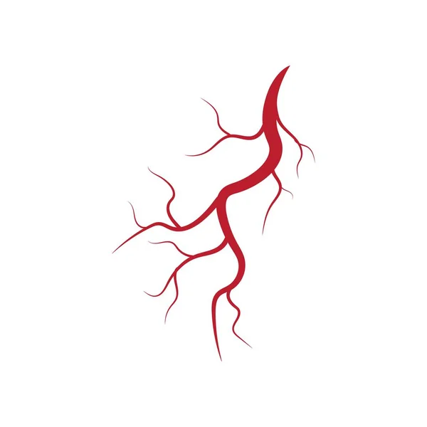 Mänskliga vener och artärer illustration — Stock vektor