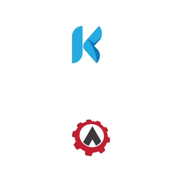 K Symbol Vektor Illustration Design Logo — Stockvektor