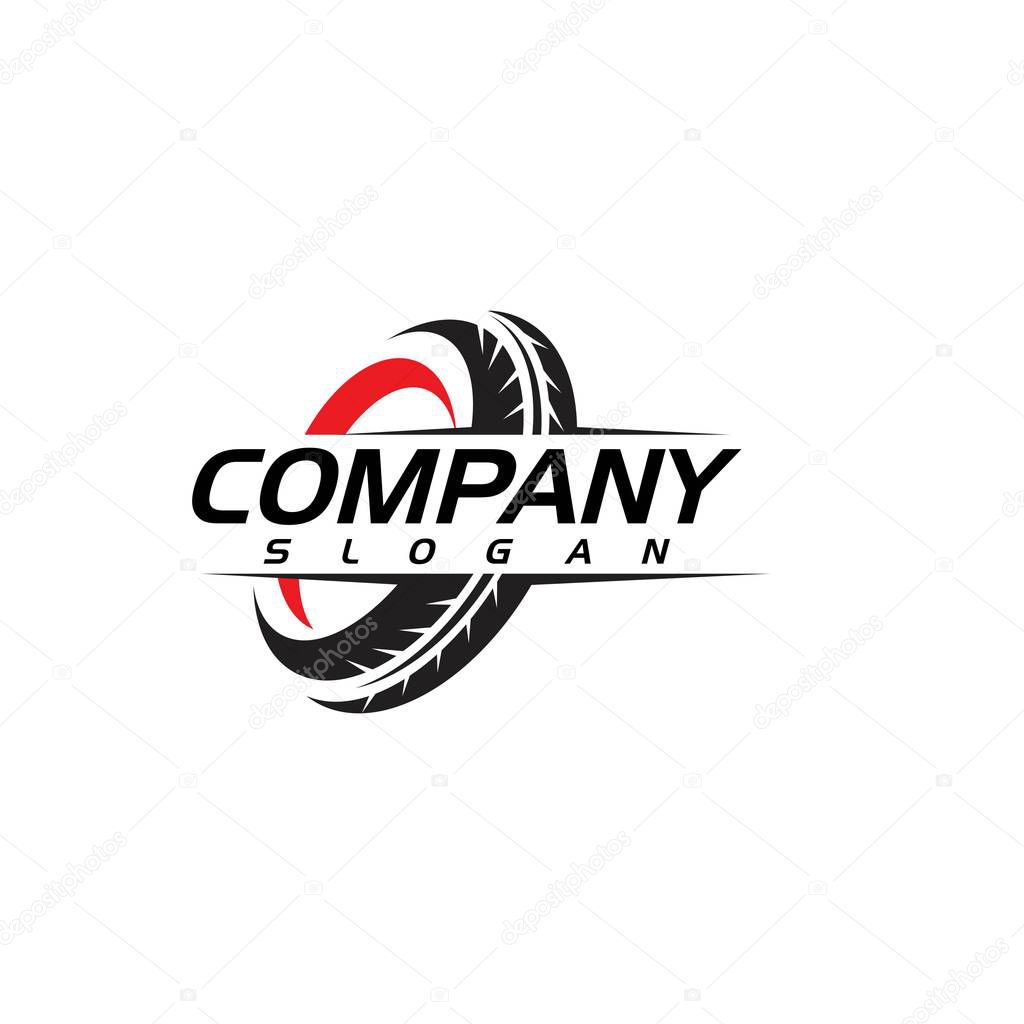 Tire vector icon illustration design template