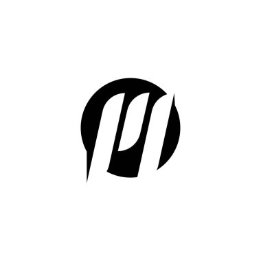 M harfi logo şablonu