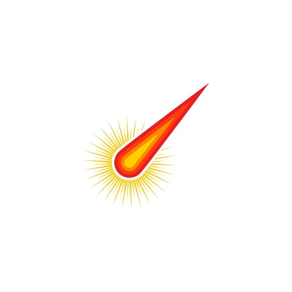 Ilustração do ícone do vetor do cometa — Vetor de Stock