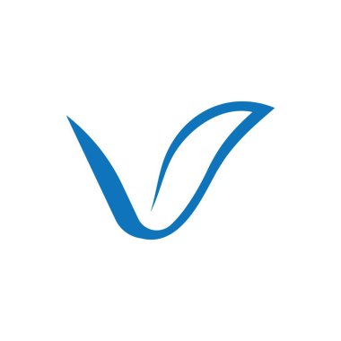 V simgesi Vektör İllüstrasyon Tasarımı Logosu