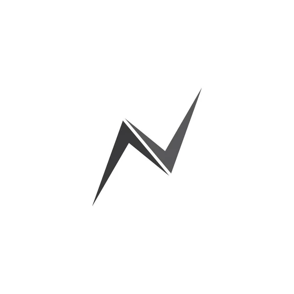 N Шаблон логотипа — стоковый вектор