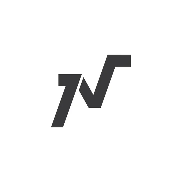 N Levél logó sablonja — Stock Vector