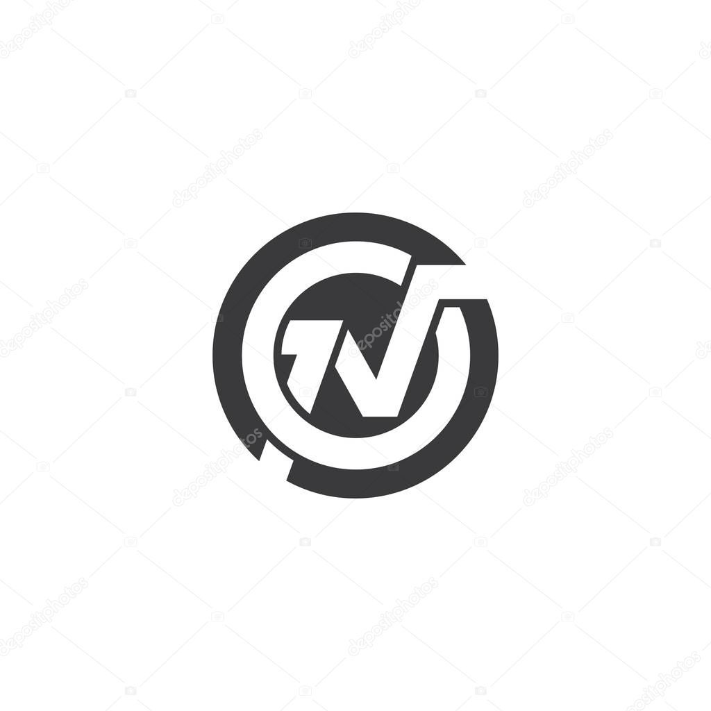 N Letter Logo Template vector icon illustration design