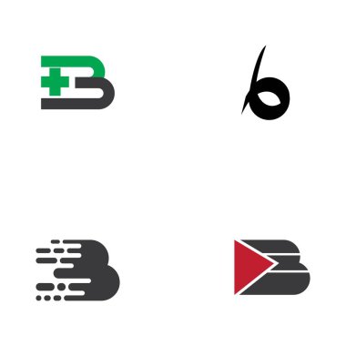 B Harfi vektör çizimi