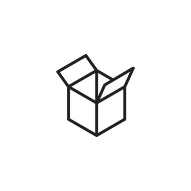 Kutu vektör illüstrasyon simgesi