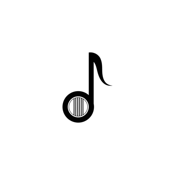 Icône de guitare Illustration vectorielle Logo — Image vectorielle