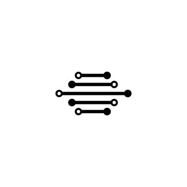 Devre logo şablonu vektörü