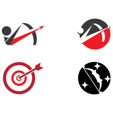 Archer simgesi Vektör İllüstrasyon Tasarımı Logosu
