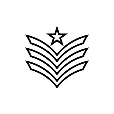Askeri simge Vektör İllüstrasyon Tasarımı Logosu