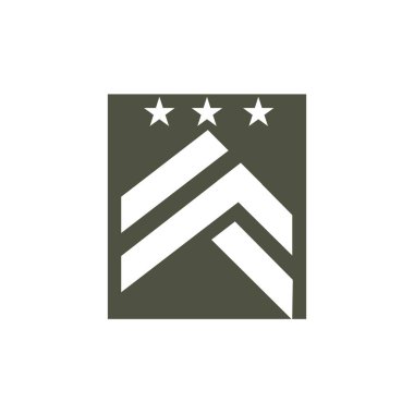 Askeri simge Vektör İllüstrasyon Tasarımı Logosu