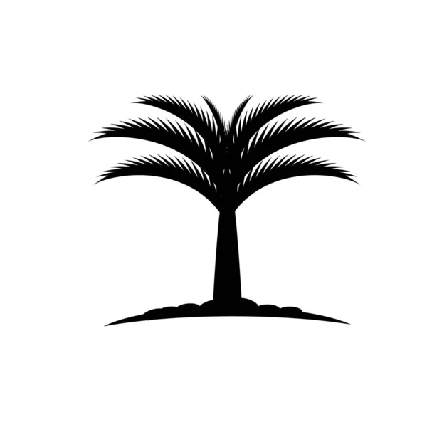 Dates Icône de l'arbre Vector Illustration design Logo — Image vectorielle