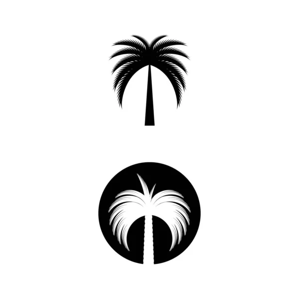 Логотип векторной иллюстрации дерева дат — стоковый вектор