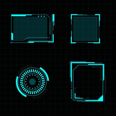 Fütürist kullanıcı arayüzü çizimi