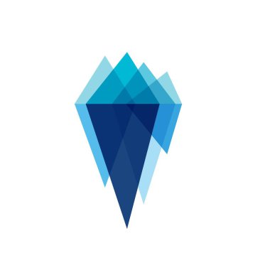 Buzdağı vektör çizim