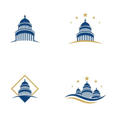 Capitol vector icon illustration clipart